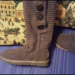 Cardi Grey Ugg Sweater Boots